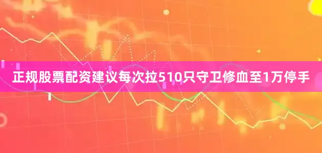 正规股票配资建议每次拉510只守卫修血至1万停手