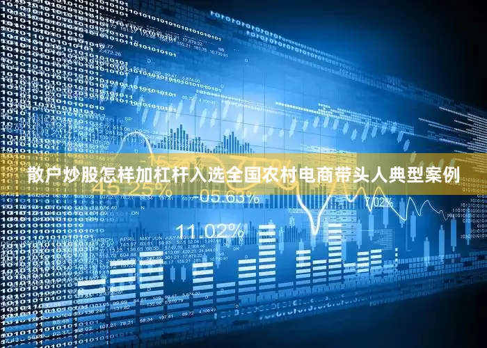 散户炒股怎样加杠杆入选全国农村电商带头人典型案例